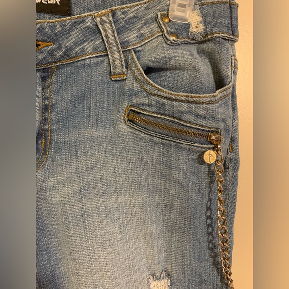 Rocawear skinny chain jeans light wash women’s size 11 - Picture 9 of 14
